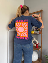 T-shirt SOLEIL Bleu Marine (NEW FLUO)