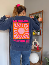 Sweat SOLEIL Bleu marine (NEW FLUO)