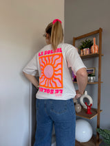 T-shirt SOLEIL (NEW FLUO) Blanc