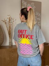 T-shirt OUT OF OFFICE Gris •