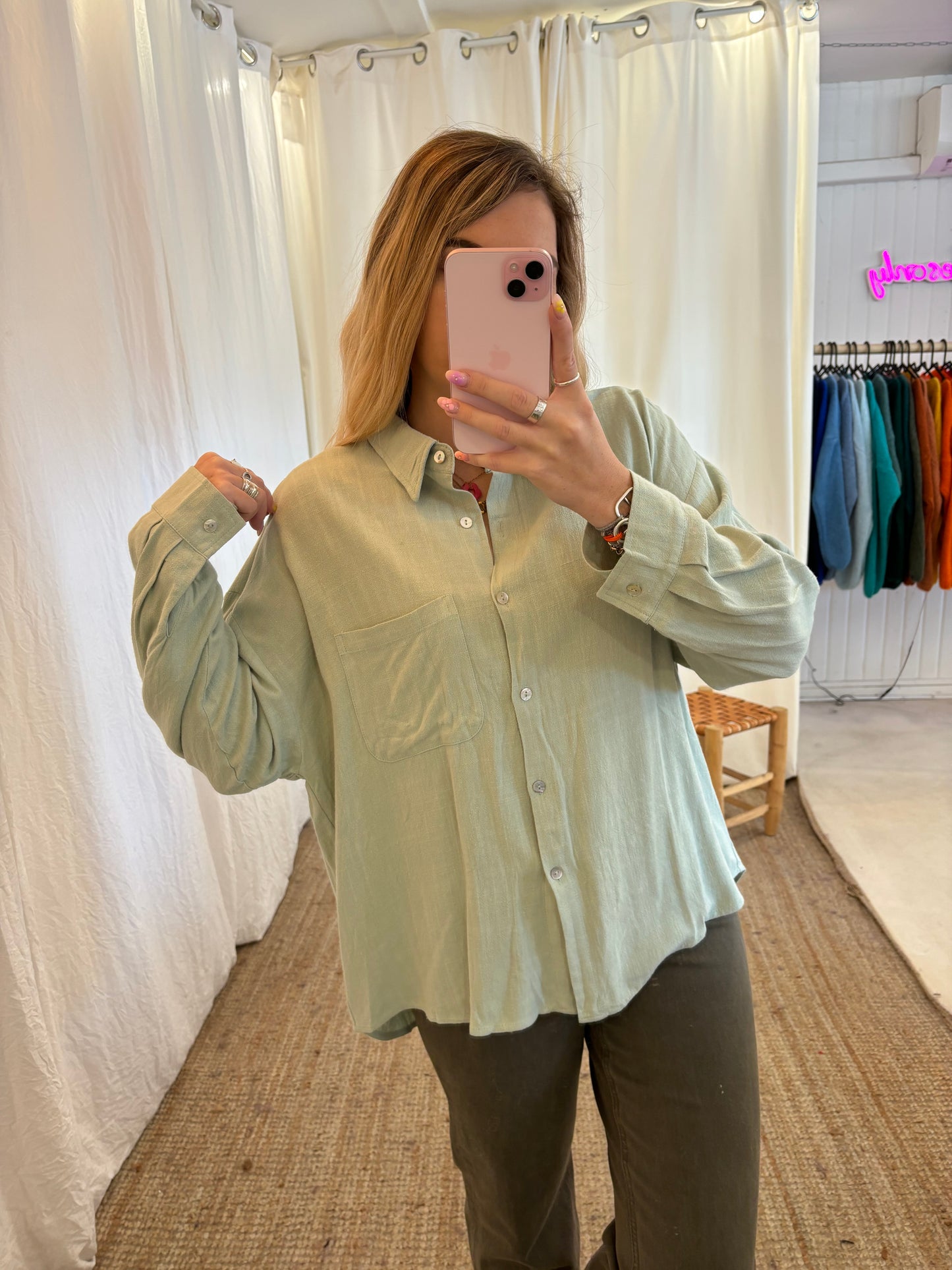 Chemise GABRIELA Vert d’eau