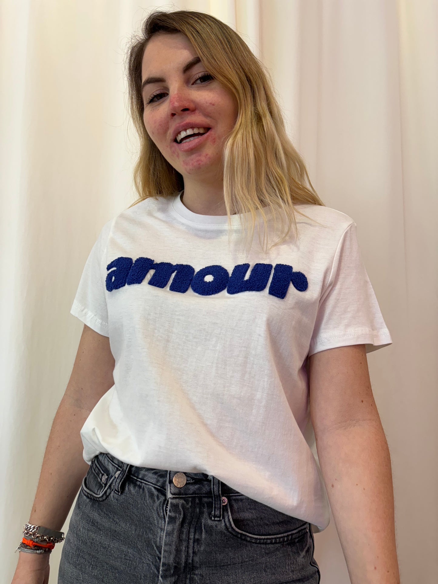 T-shirt AMOUR Bleu roi