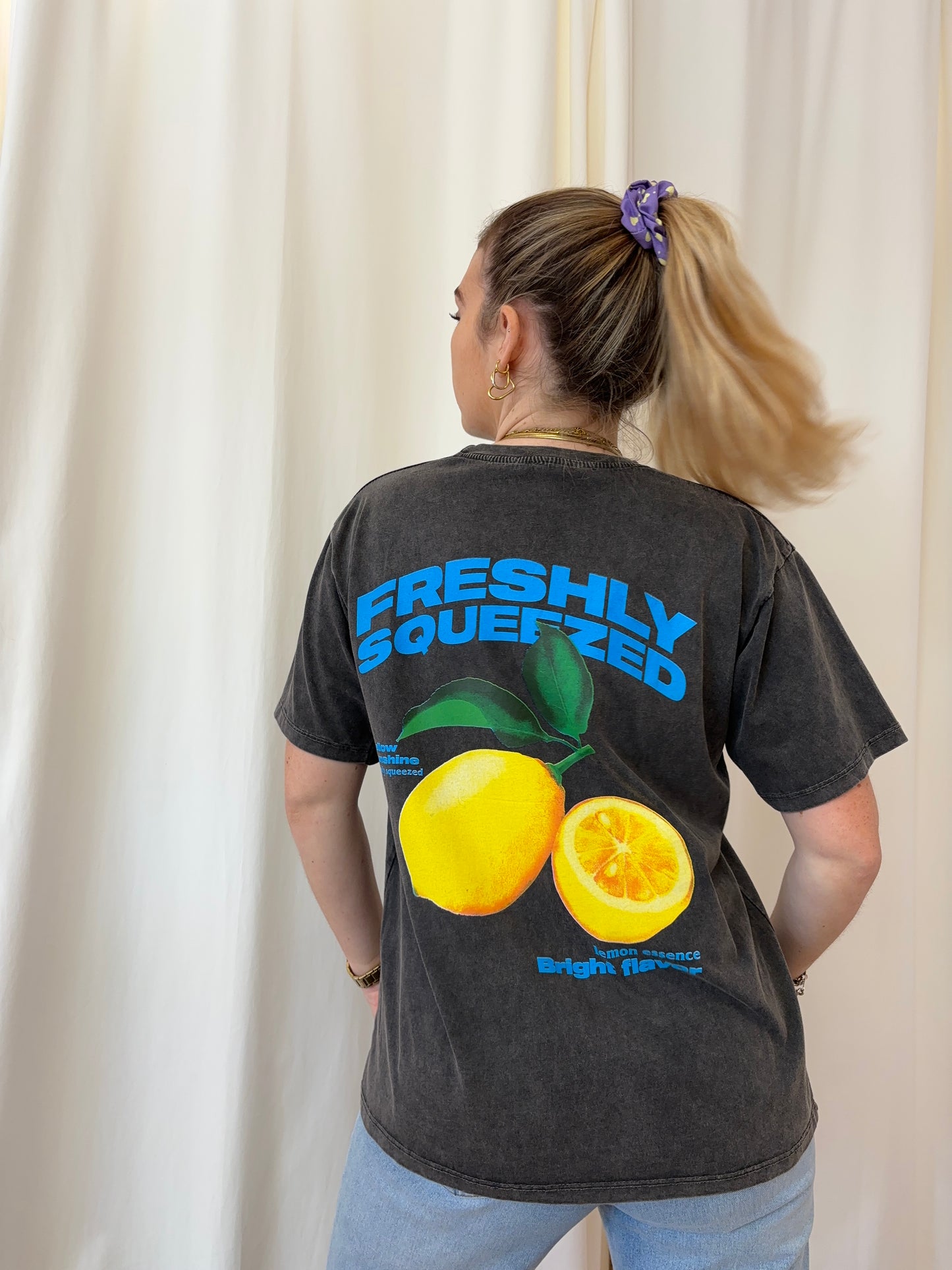 T-shirt CITRON Noir