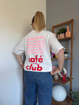 T-shirt CAFÉ CLUB Blanc