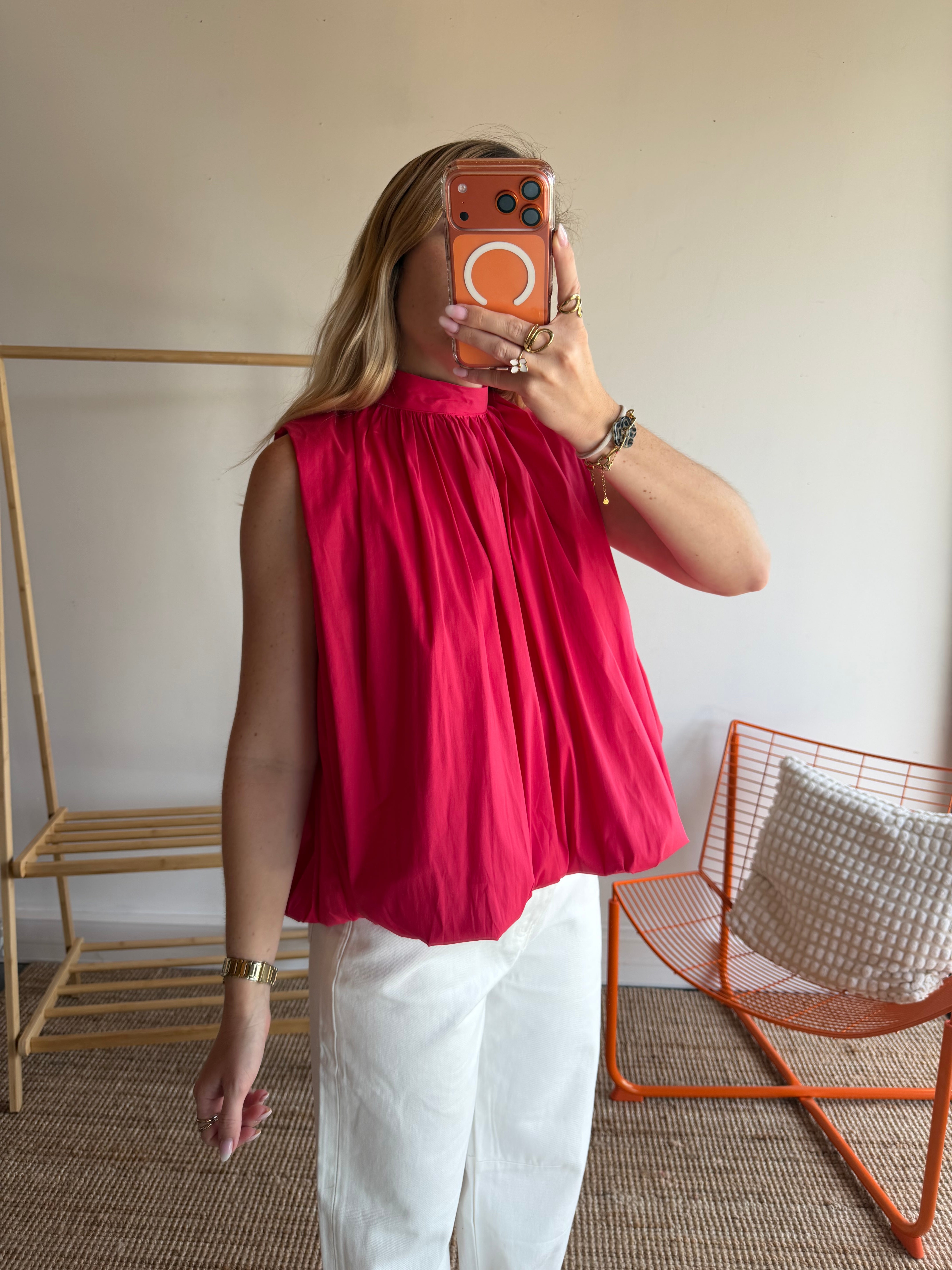 Top CARLA Framboise