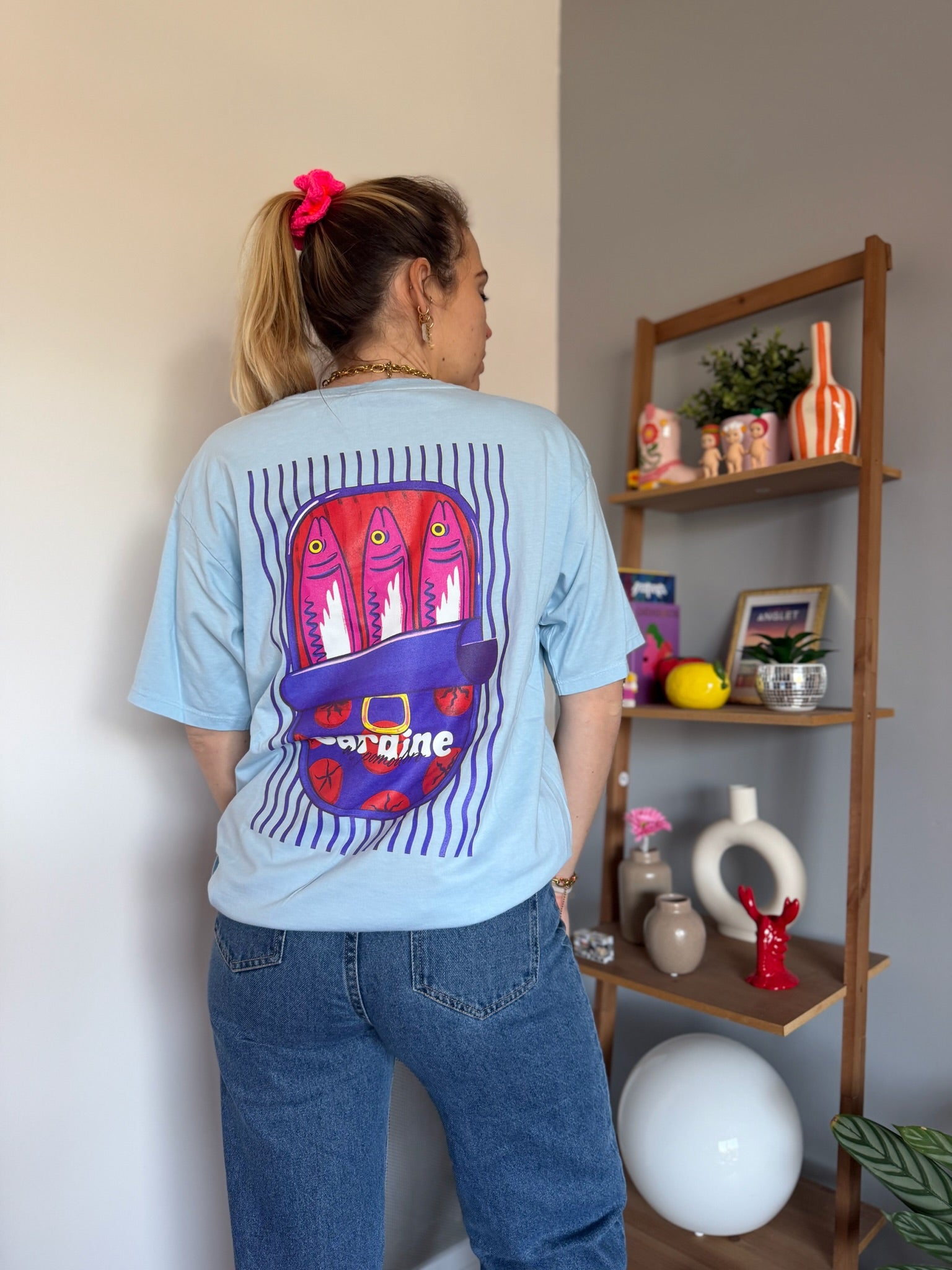 T-shirt SARDINE Bleu ciel