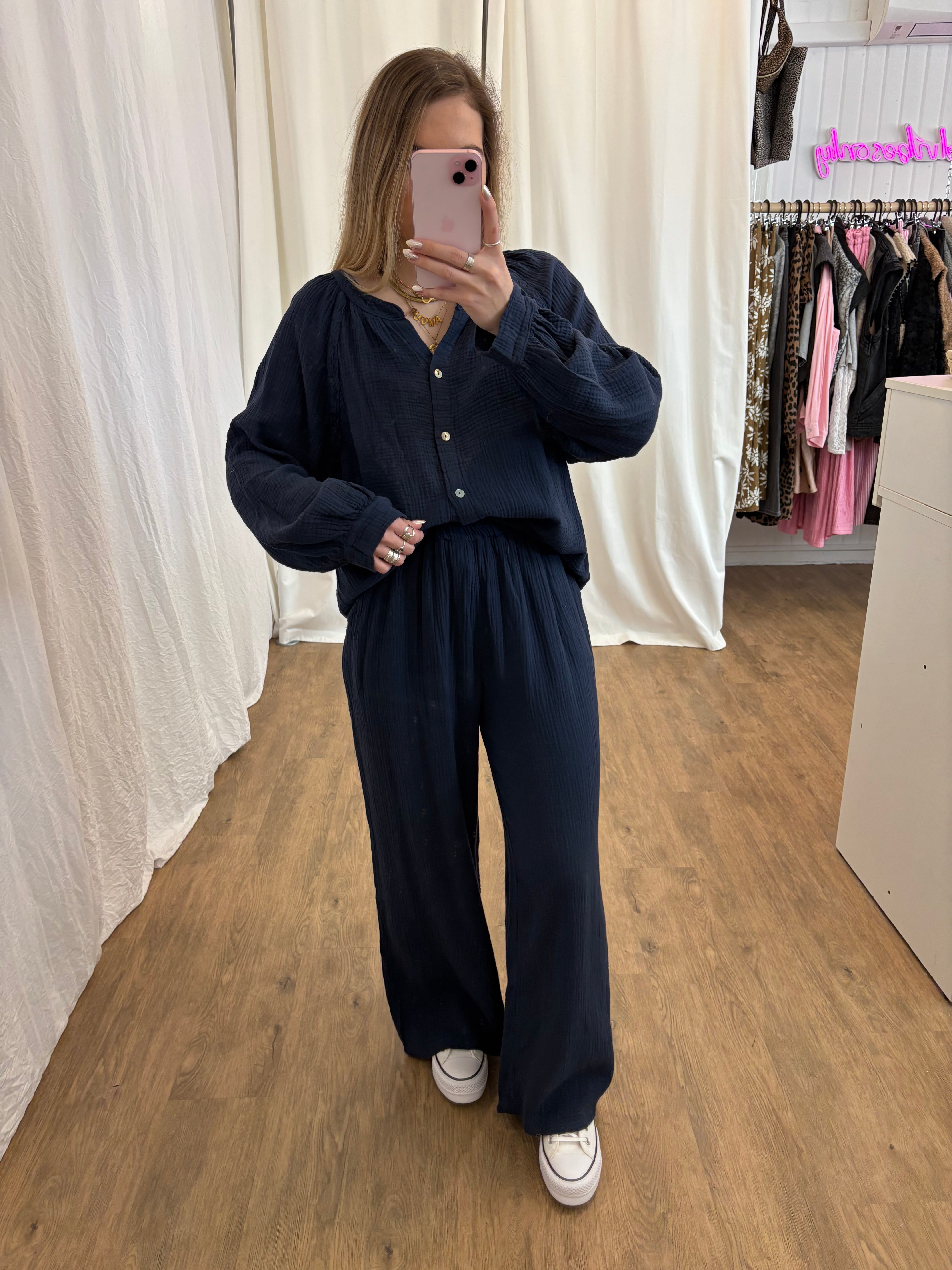 Blouse LYA Bleu marine