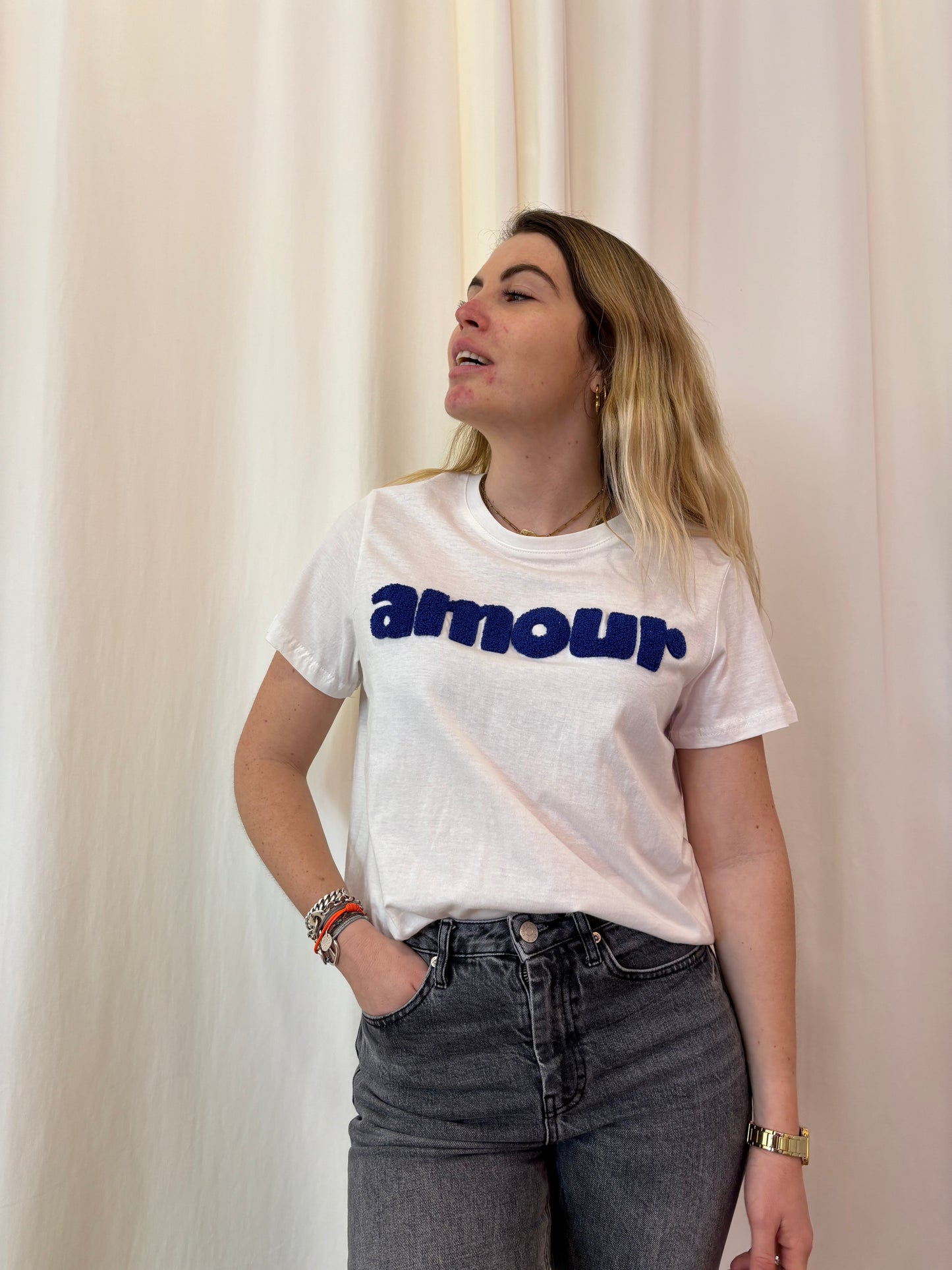 T-shirt AMOUR Bleu roi