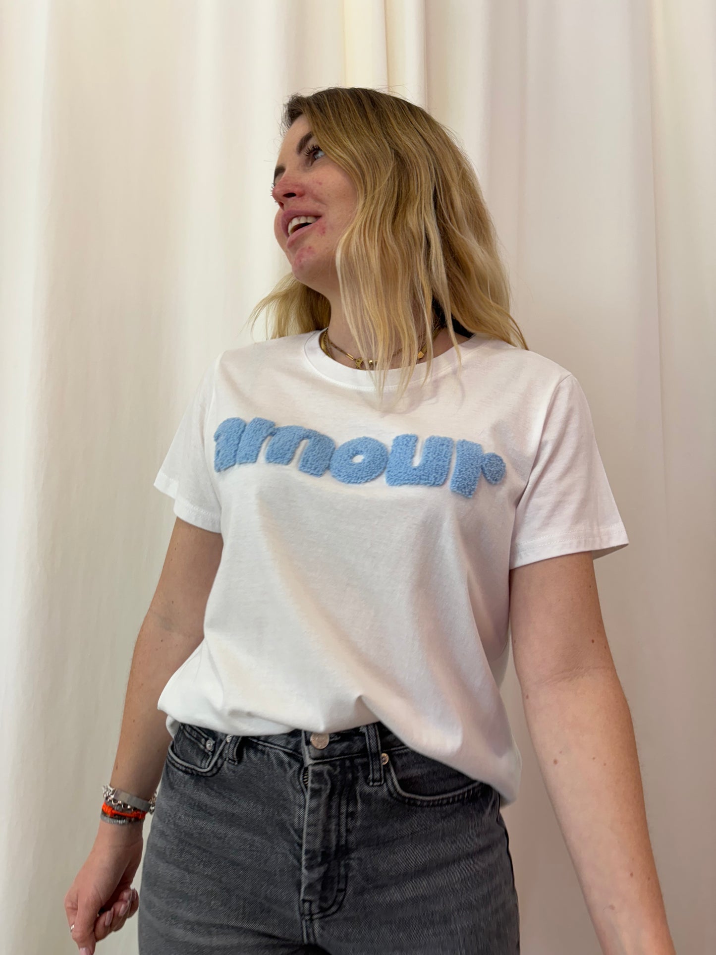 T-shirt AMOUR Bleu ciel