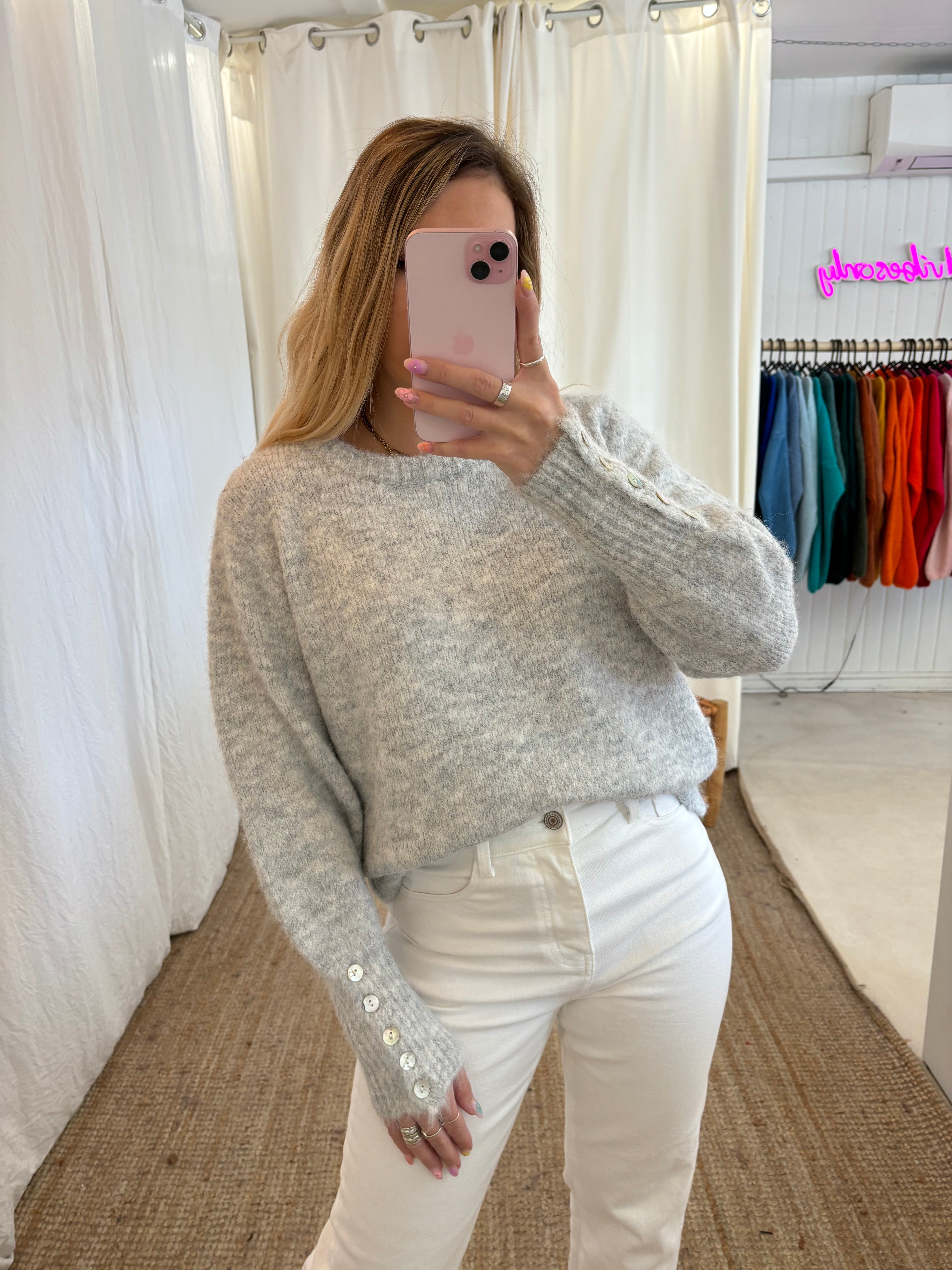 Pull CLAUDIA Gris clair