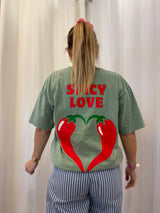 T-shirt SPICY LOVE Vert ••