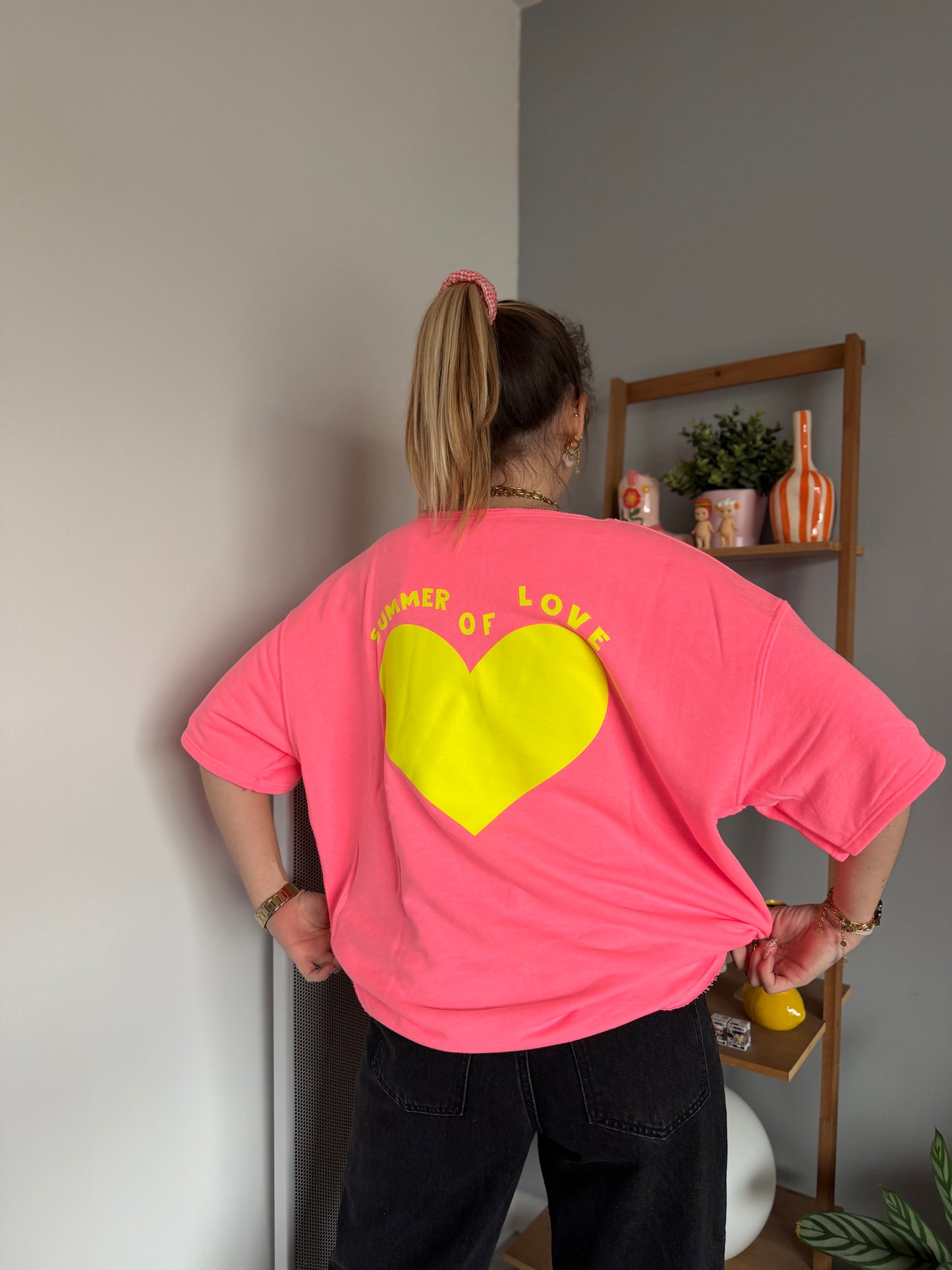 Sweat SUMMER OF LOVE Rose fluo