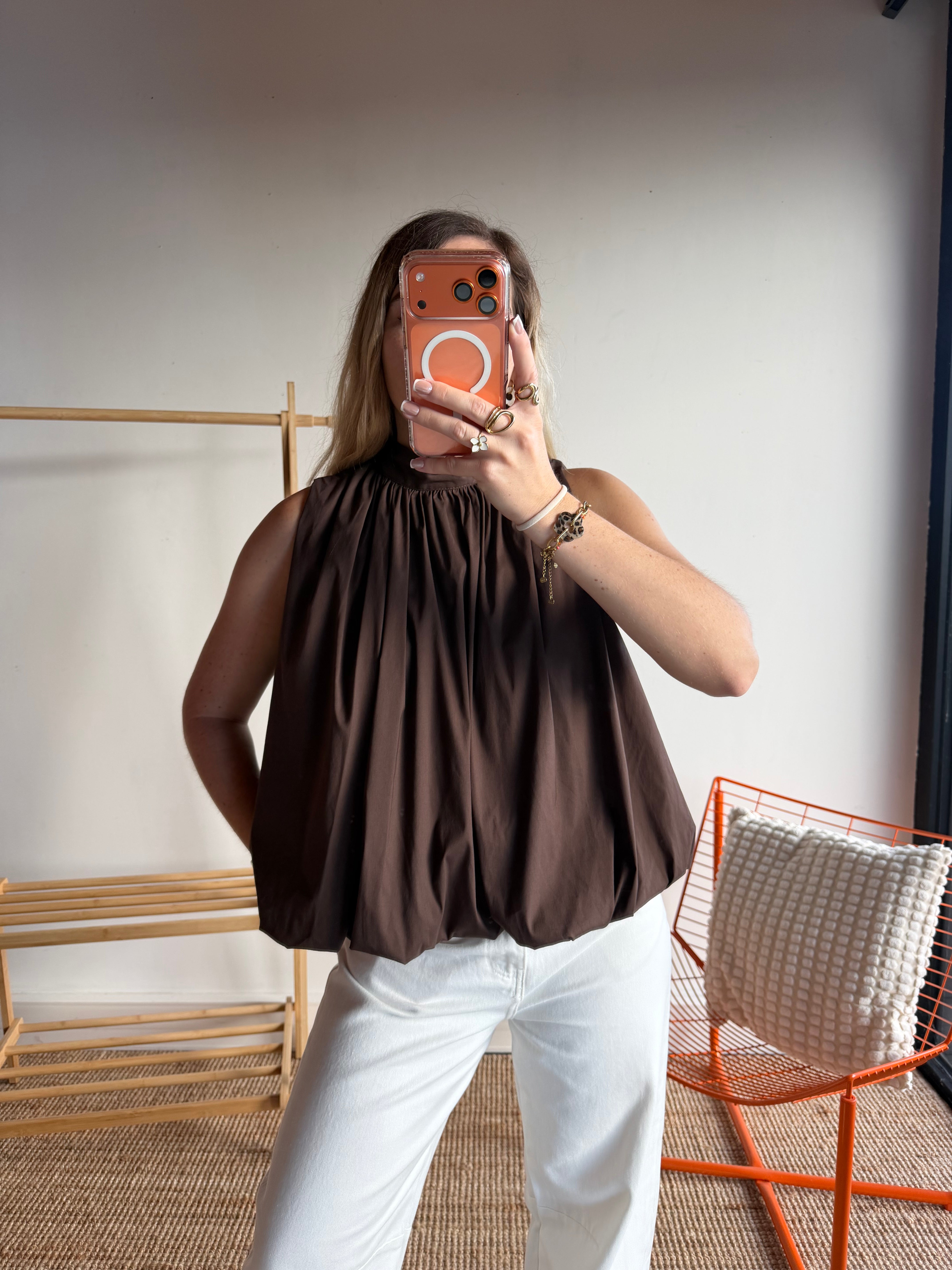 Top CARLA Chocolat