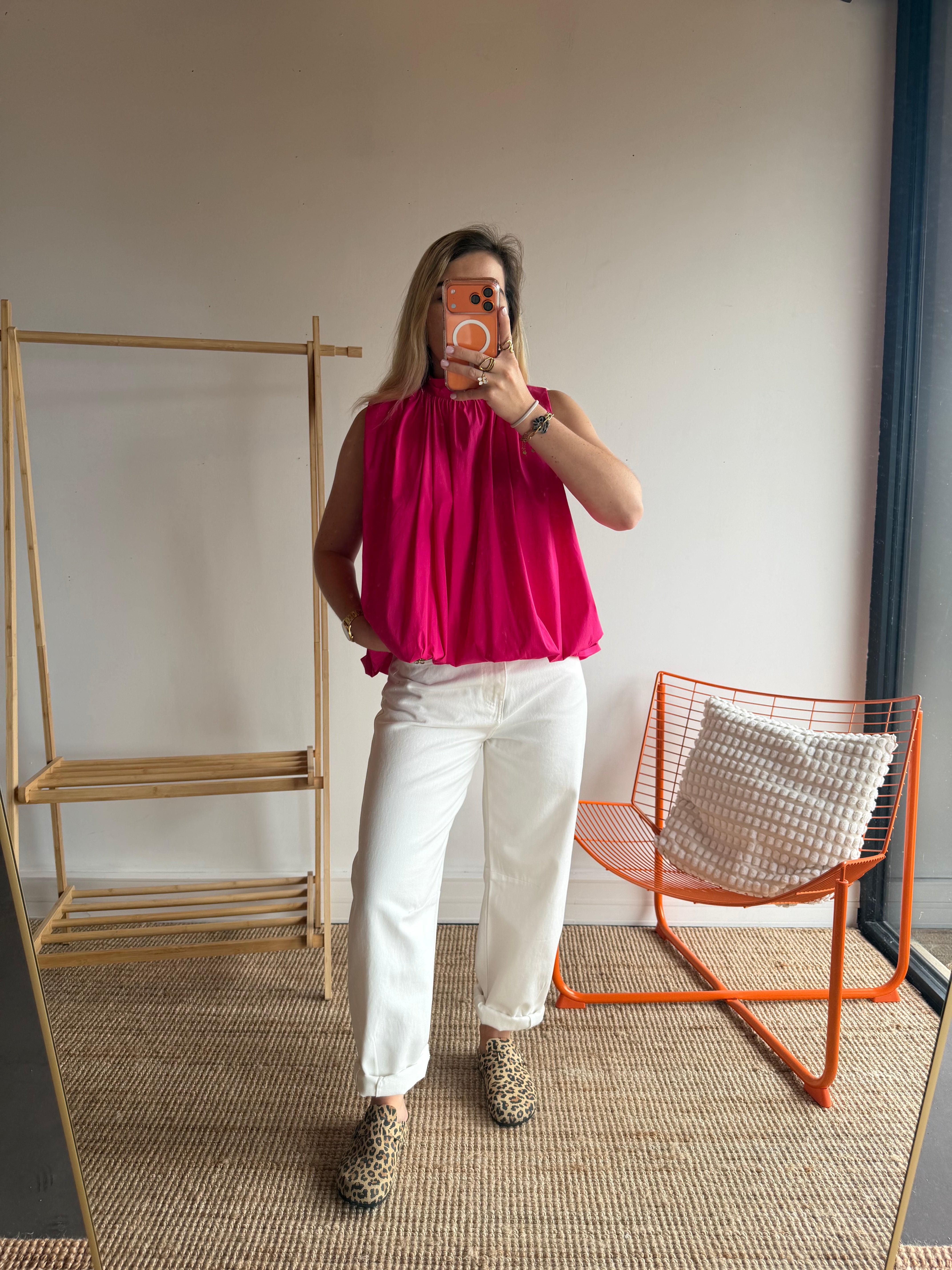 Top CARLA Fushia