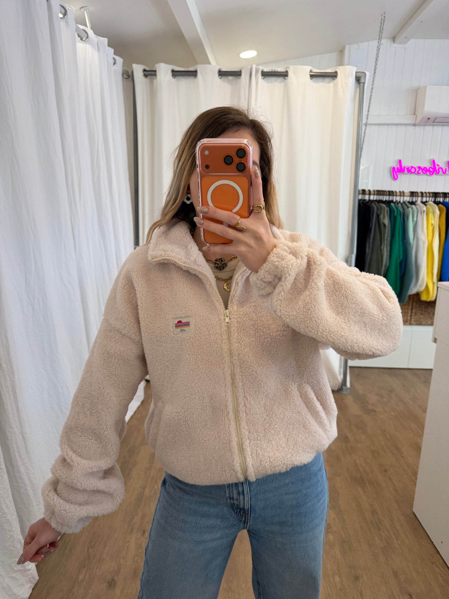 Veste polaire AVA Écru