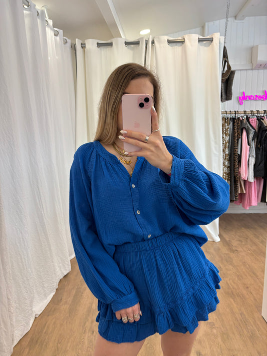 Blouse LYA Bleu électrique