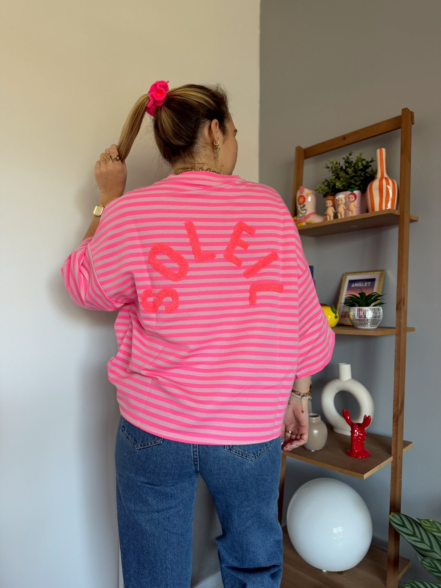 T-shirt marinière SOLEIL Rose + Rose