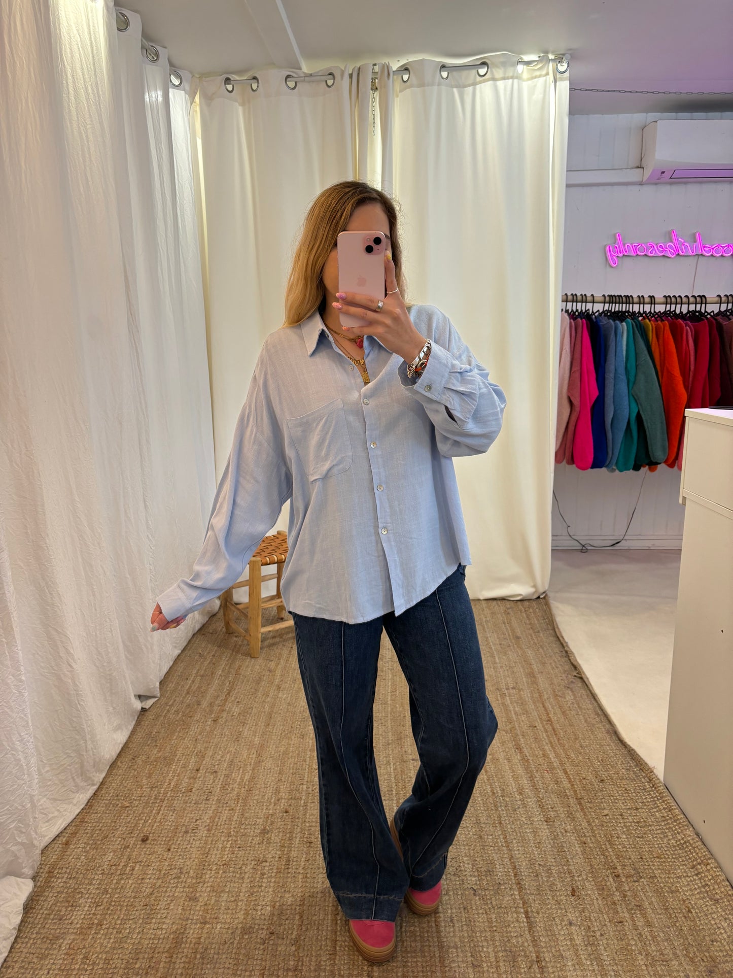 Chemise GABRIELA Bleue ciel