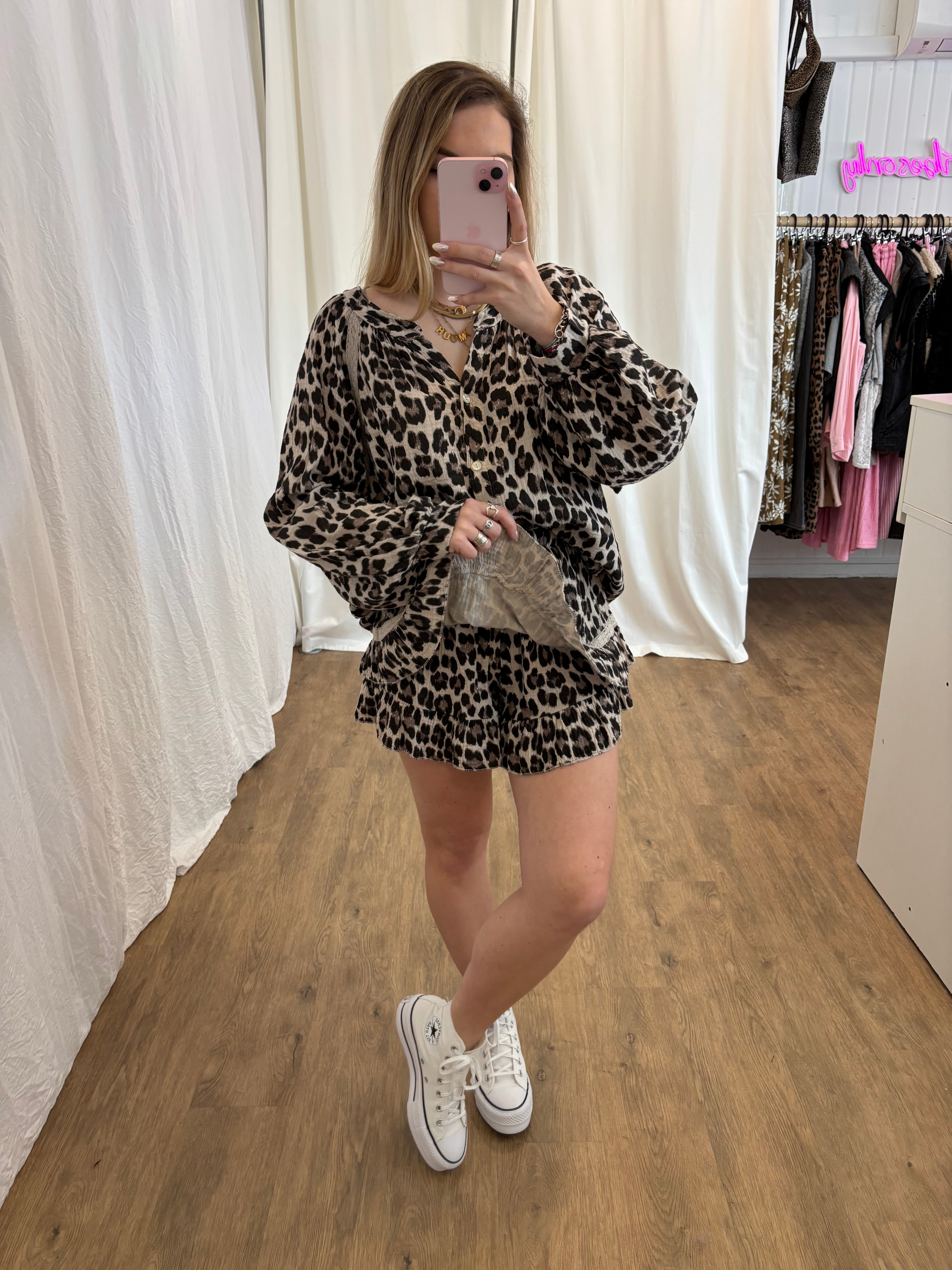 Short LYA Léopard beige