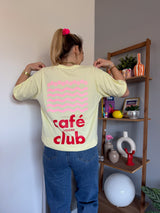 T-shirt CAFÉ CLUB Jaune