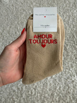 Chaussettes montantes AMOUR TOUJOURS