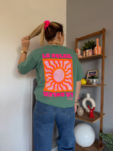T-shirt SOLEIL (NEW FLUO) Vert bouteille