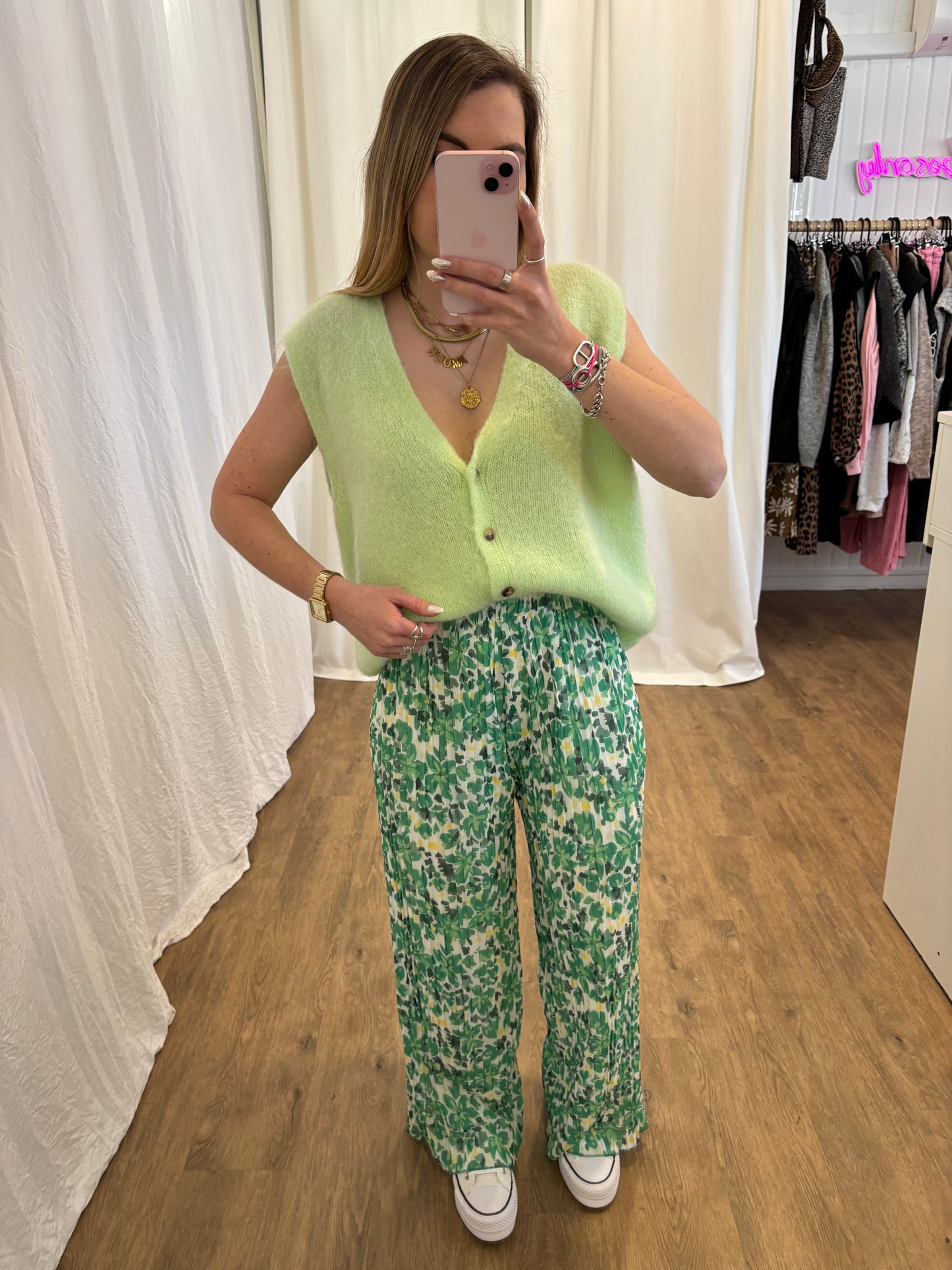 6 - Pantalon plissé BILI Vert