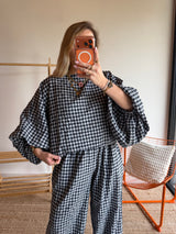 Blouse DIANE Bleu marine