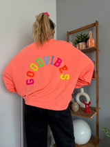 Sweat GOOD VIBES Corail