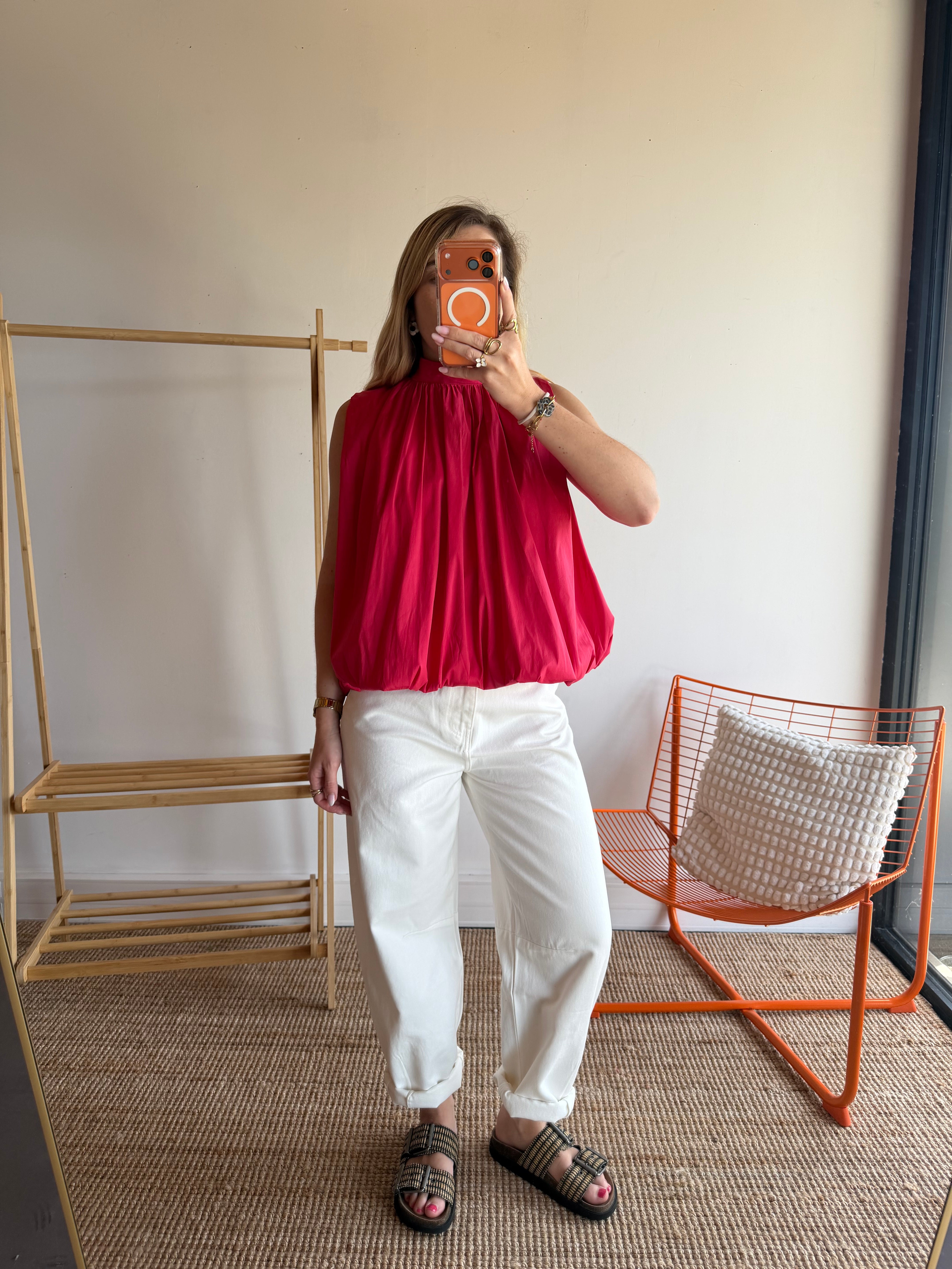 Top CARLA Framboise