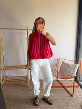 Top CARLA Framboise
