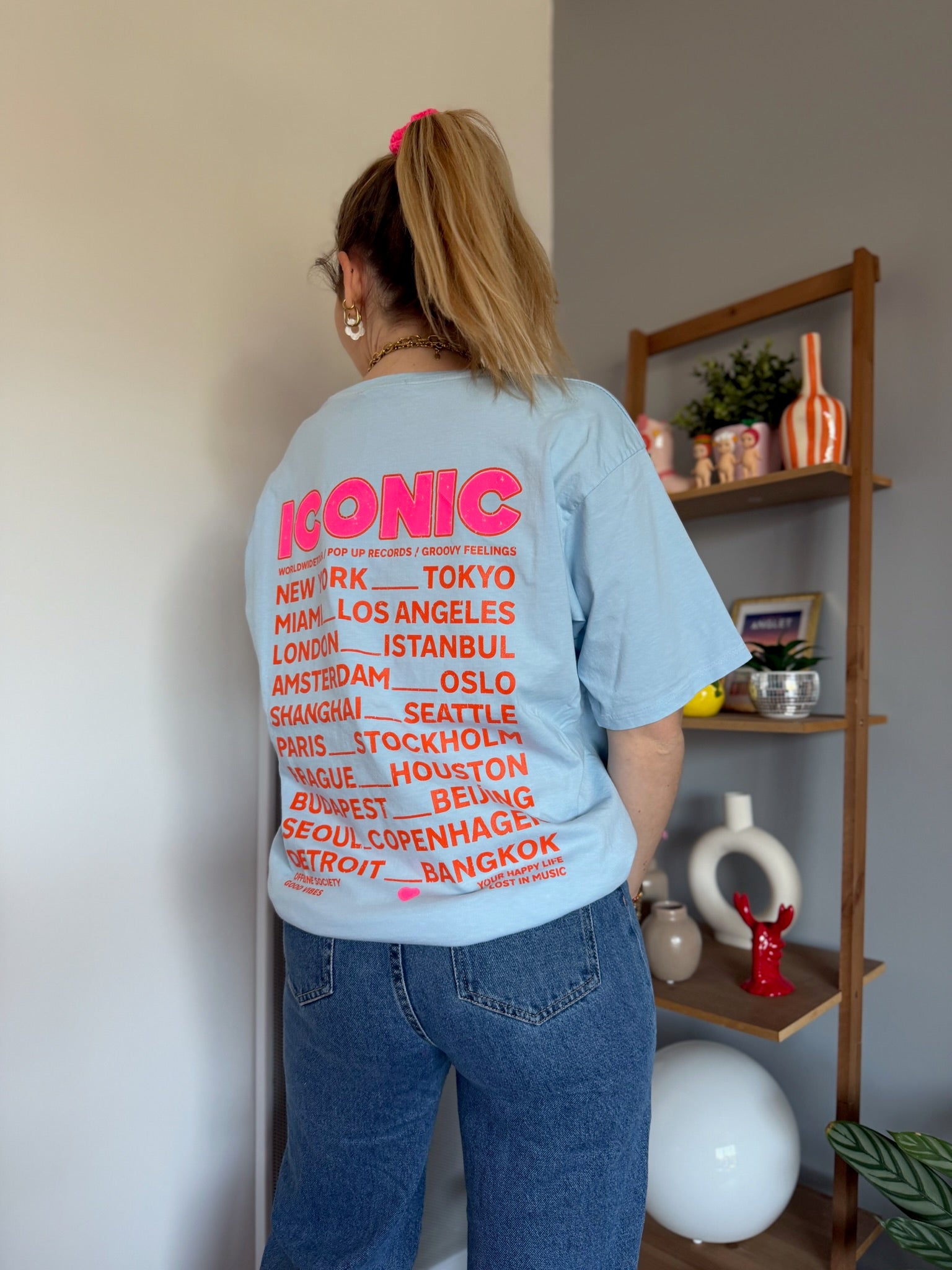 T-shirt ICONIC Bleu ciel