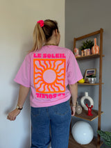 T-shirt SOLEIL (NEW FLUO) Rose baby