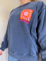 Sweat SOLEIL Bleu marine (NEW FLUO)