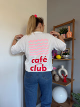 T-shirt CAFÉ CLUB Blanc