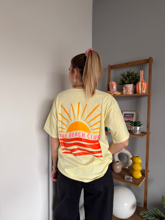 T-shirt THE BEACH CLUB Jaune