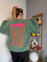 Sweat ICONIC Vert bouteille