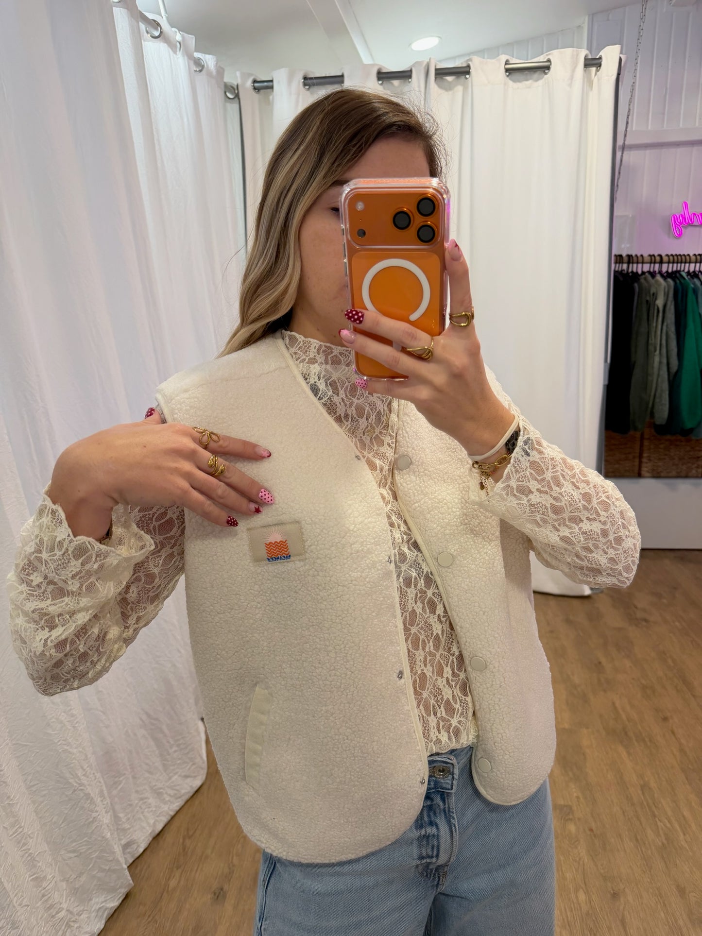 Gilet sans manches ANNA Écru