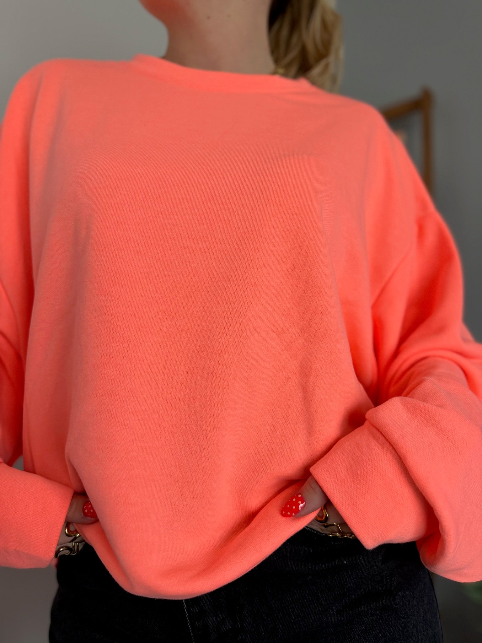Sweat GOOD VIBES Corail