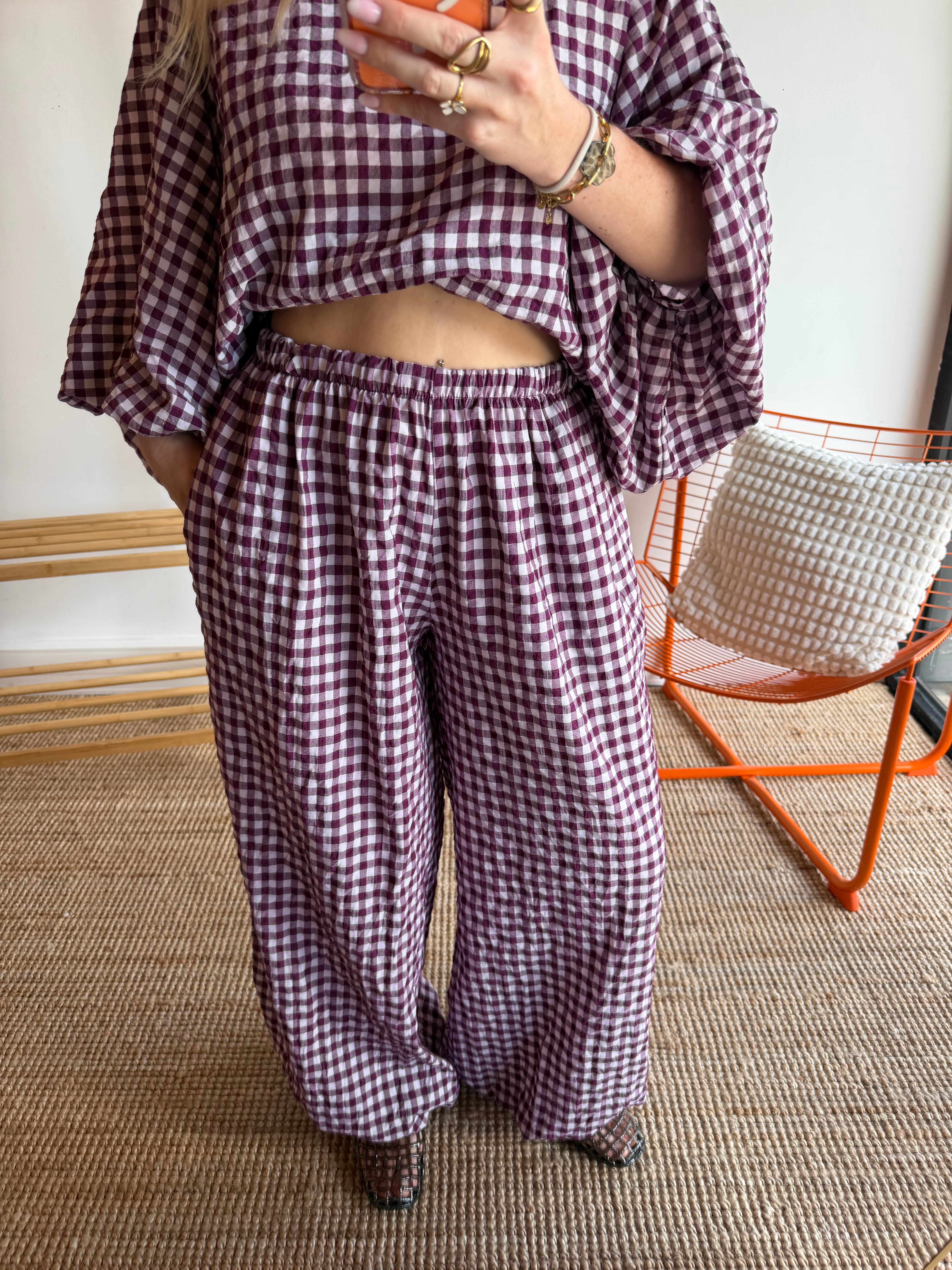 Pantalon DIANE Prune