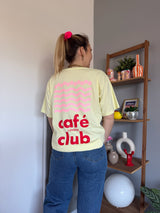 T-shirt CAFÉ CLUB Jaune