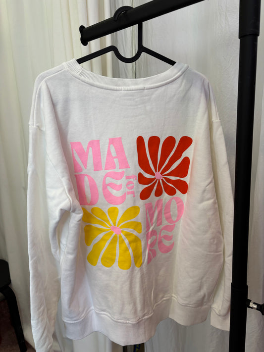 Sweat MADE FOR MORE Blanc