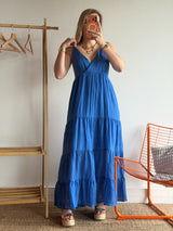 Robe LOUISA Bleu électrique
