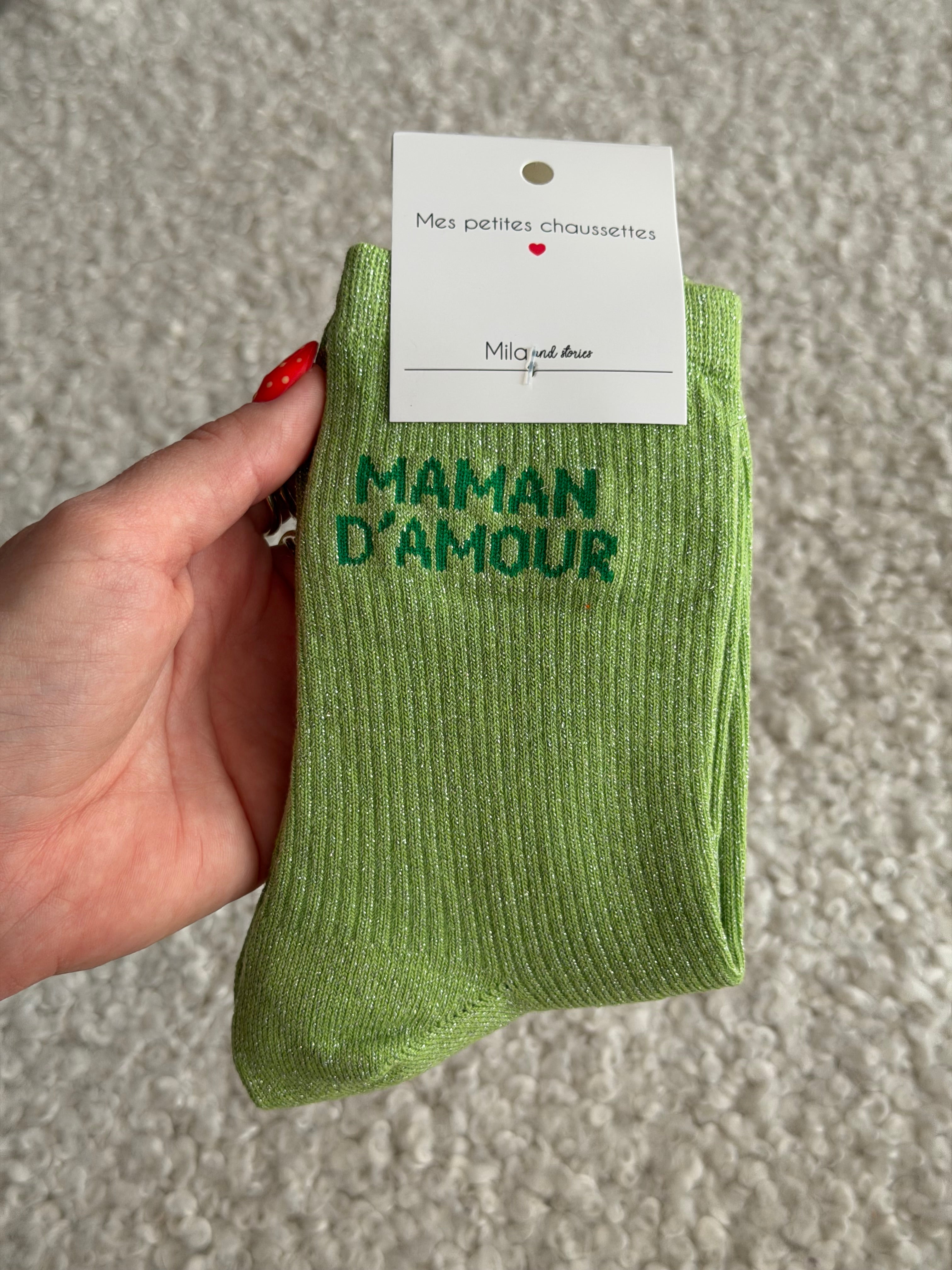 Chaussettes montantes MAMAN D’AMOUR