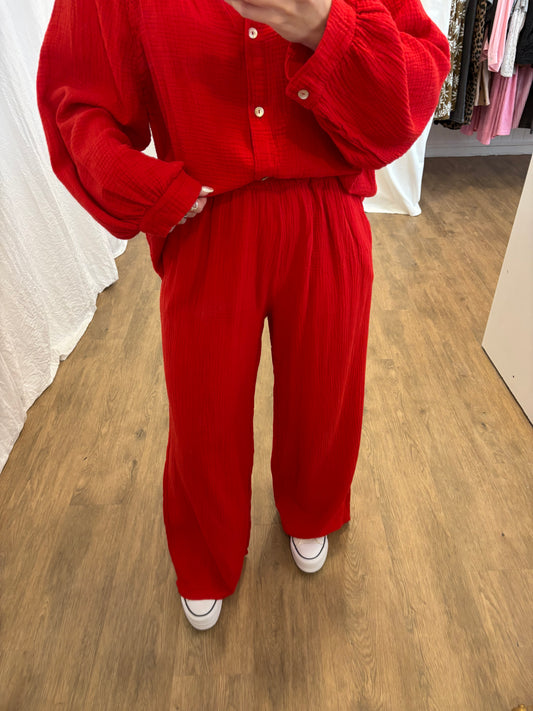 Pantalon LYA Rouge
