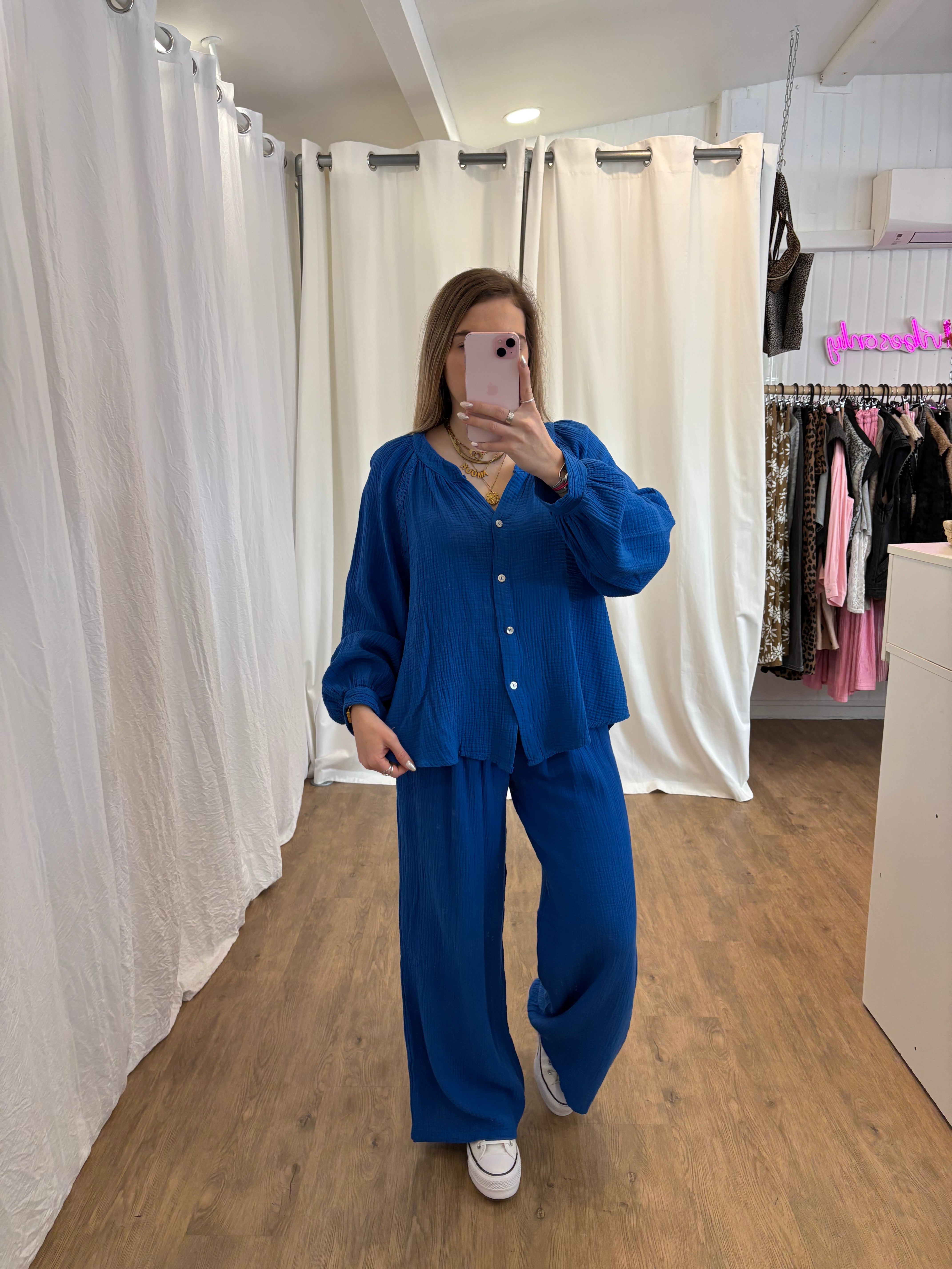 Pantalon LYA Bleu électrique