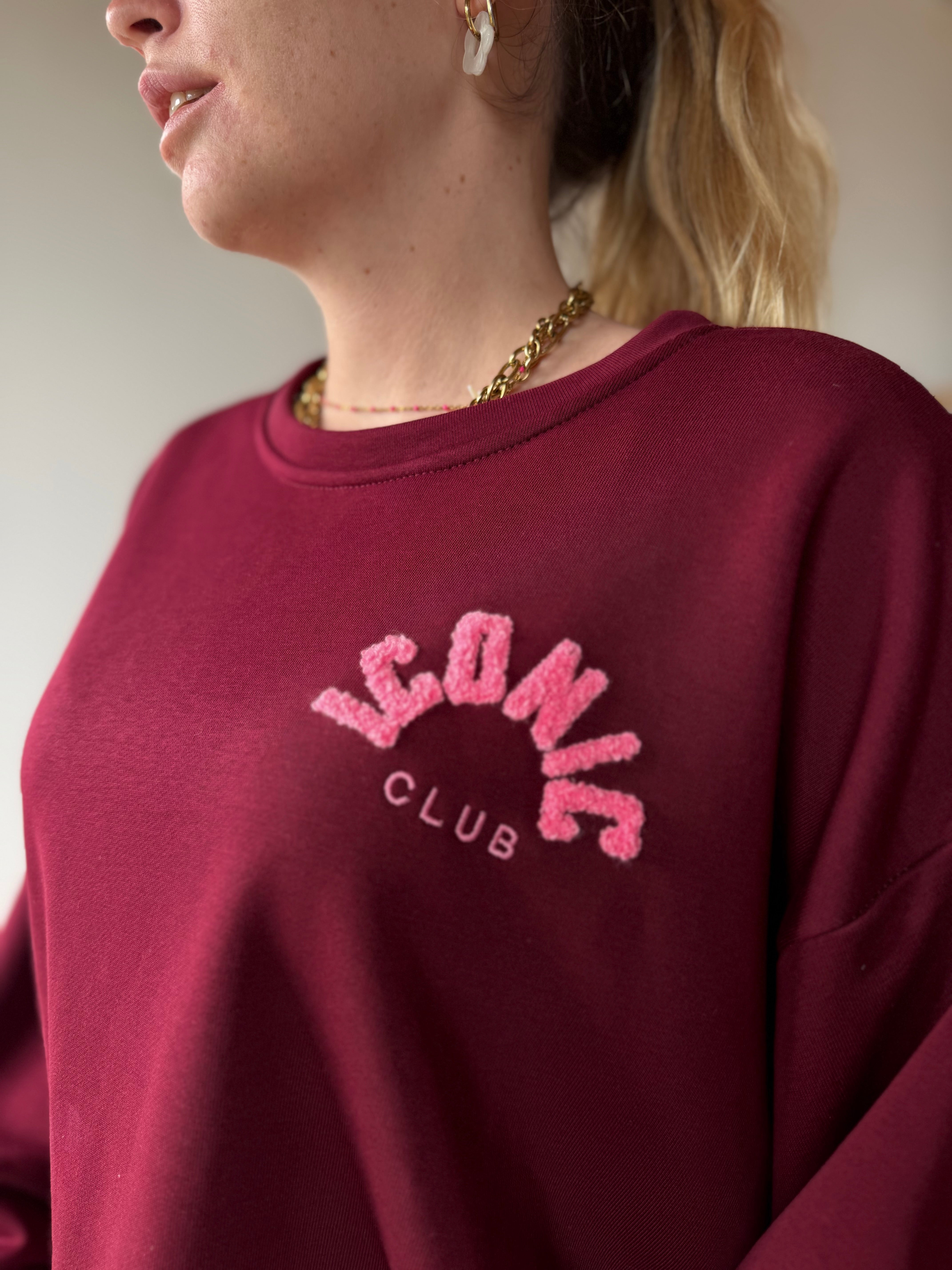 Sweat ICONIC CLUB Bordeaux