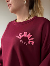 Sweat ICONIC CLUB Bordeaux