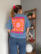 T-shirt SOLEIL (NEW FLUO) Bleu Jean