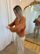 51 - Gilet LOU - Marron / Orangé 🧡